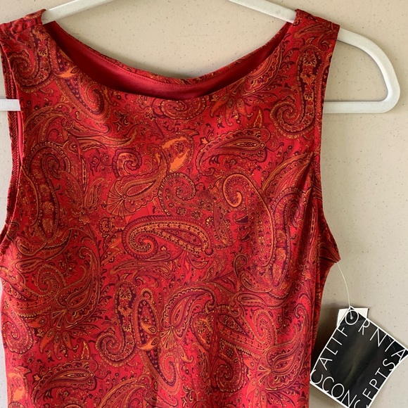 California Concepts Tank dress fall paisley six 6 - Picture 8 of 8
